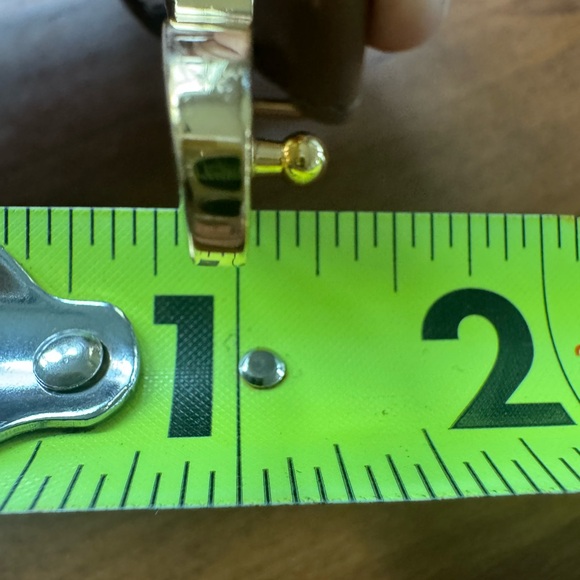 Celine Triomphe Patent Leather Belt | Champagne/Fawn “Taurillon” | Size 80 - Picture 8 of 8